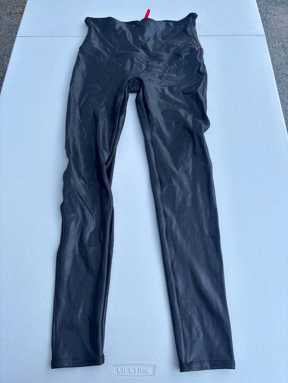 Spanx Faux Leather Leggings Size XL/TG Black High Waisted